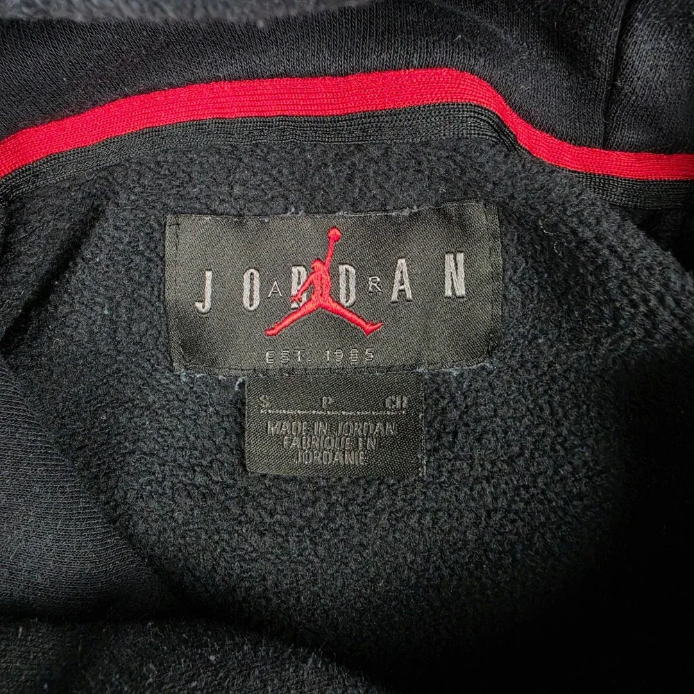 Nike Jordan Air Jumpman Hoodie Mens S Black Gold Classic Fleece Pullover Graphic